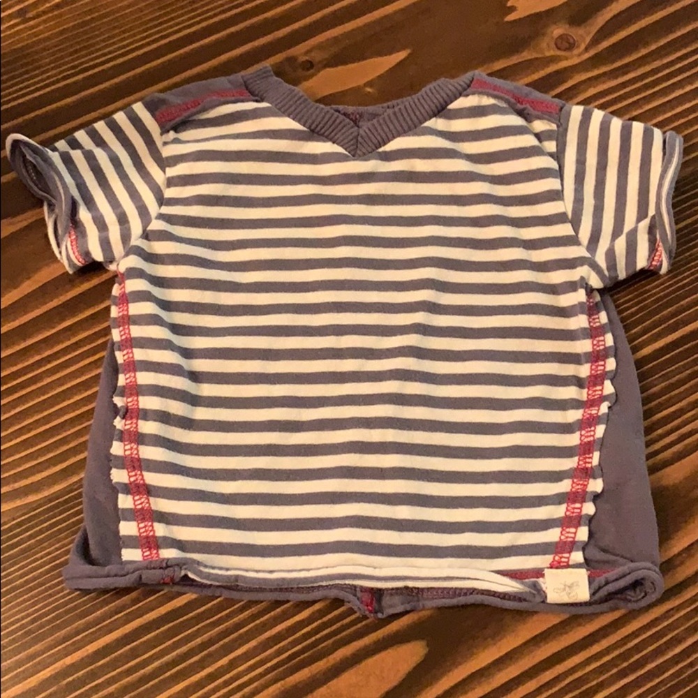 Burt’s Bees Baby Organic Striped T-Shirt. 0-3M